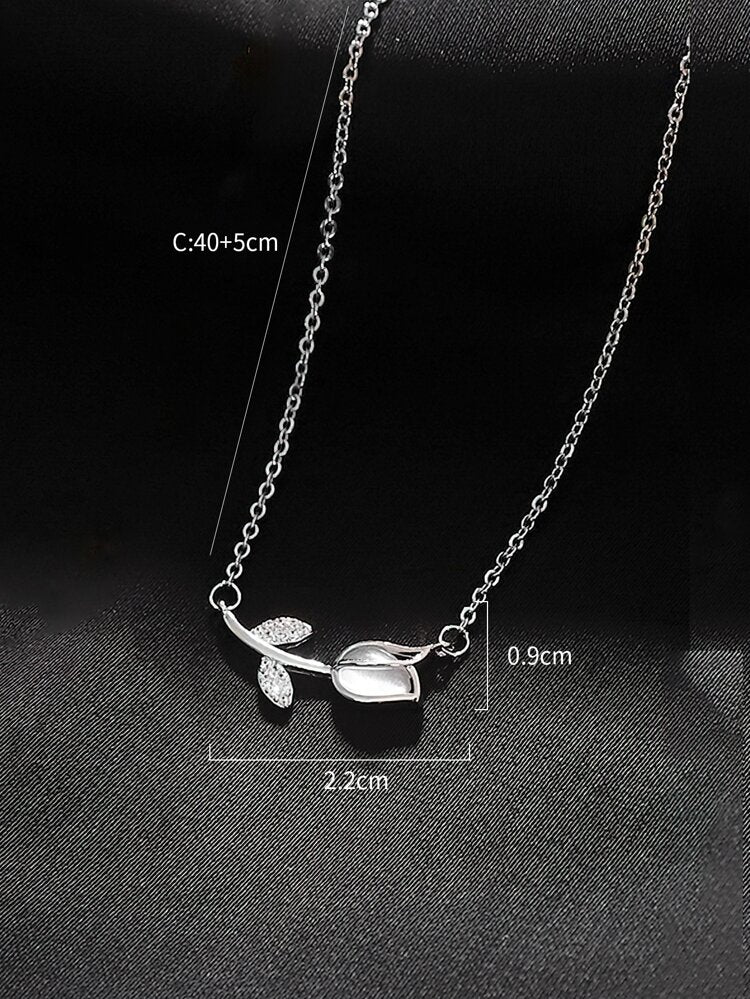 سلسلة فضة إيطالي توليب يديت 💝