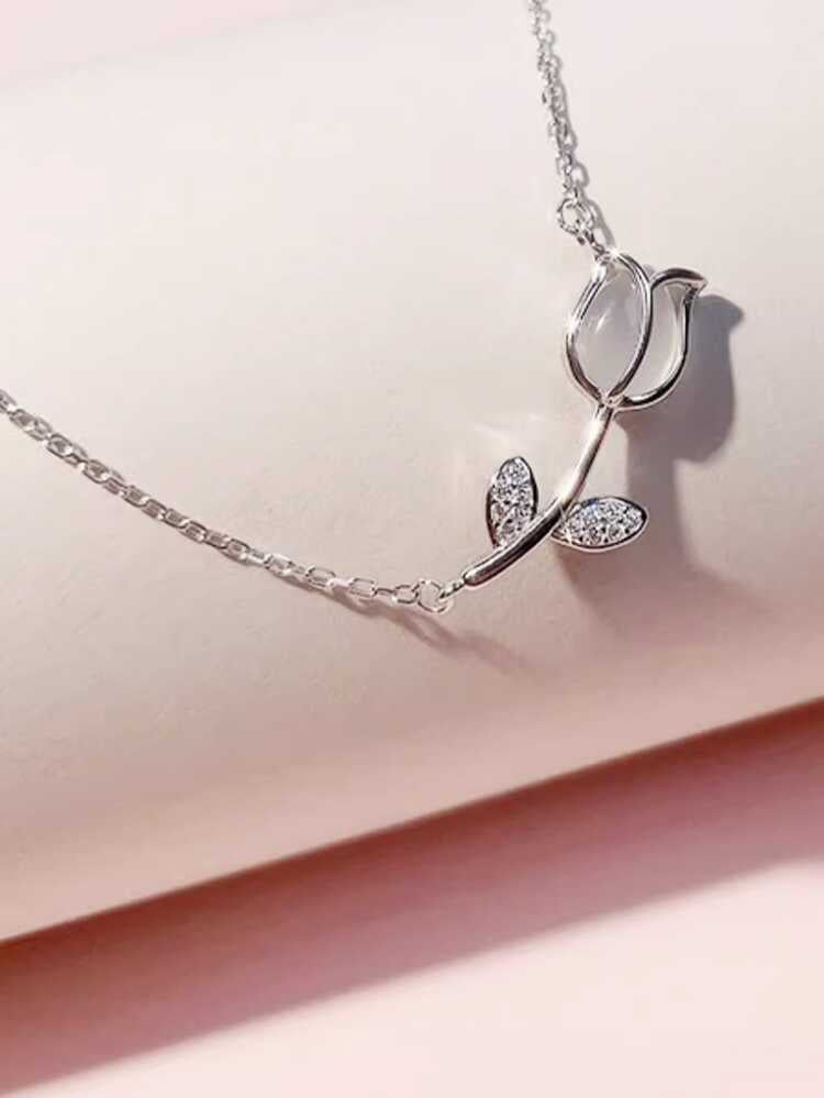 سلسلة فضة إيطالي توليب يديت 💝