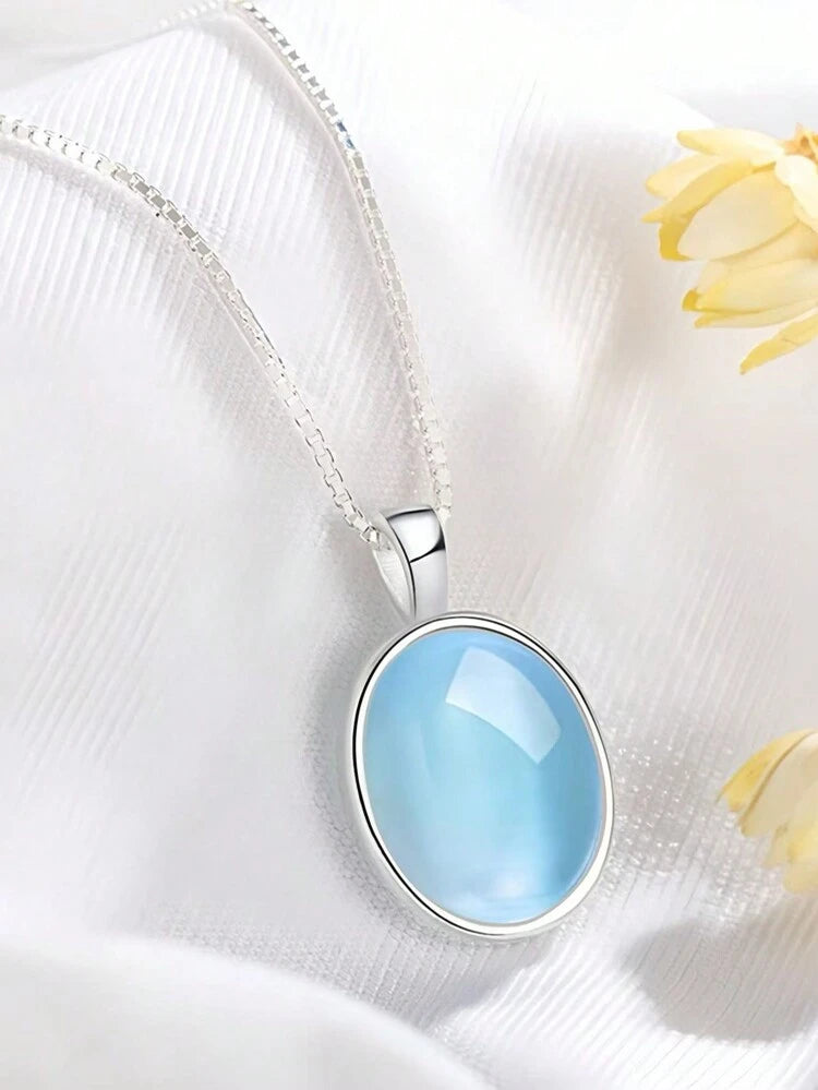 💎 سلسلة لون البحر والحجر الروز 💎🌊